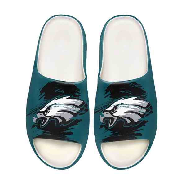 Men's Philadelphia Eagles Yeezy Slippers/Shoes 003